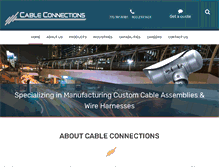 Tablet Screenshot of cable-connections.com